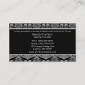 Carte de visite moderne, Gris tendre (Dos)