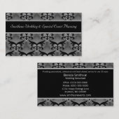 Carte de visite moderne, Gris tendre (Devant / Derrière)