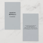 Carte de visite moderne Gris Vert Attractif (Devant / Derrière)