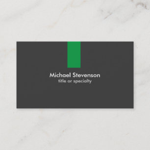 Carte de visite moderne Gris Vert Gris
