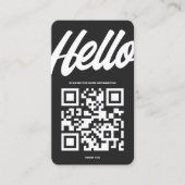 CARTE DE VISITE MODERNE HELLO LOGO DARK GREY (Devant)