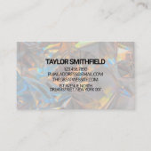 Carte De Visite Moderne Holographique Foil tendance (Dos)