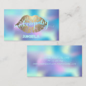 Carte De Visite Moderne Holographique Proffesional, Maquillage des (Devant / Derrière)