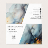 Carte De Visite Moderne I Abstrait 3 (Extérieur déplié)