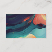 Carte De Visite Moderne I coloré Abstrait (Dos)
