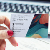 Carte De Visite Moderne I coloré Abstrait