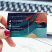 Carte De Visite Moderne I coloré Abstrait 1