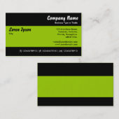 Carte De Visite Moderne II - Martian Green (Devant / Derrière)