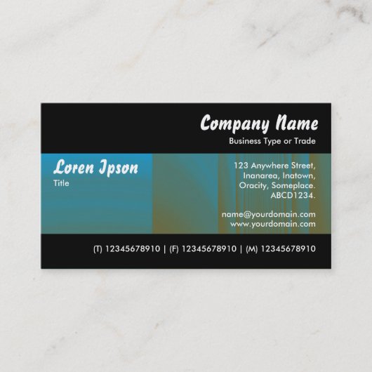 Carte De Visite Moderne II - Tex couleur (Devant)