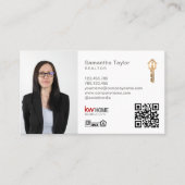Carte De Visite Moderne Immobilier Professionnel Ajouter Photo Cod (Devant)