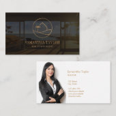 Carte De Visite Moderne Immobilier Professionnel Maison de plage (Devant / Derrière)