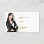 Carte De Visite Moderne Immobilier Professionnel Maison de plage (Dos)