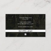 Carte de visite moderne inspiré de la salle de spo (Dos)