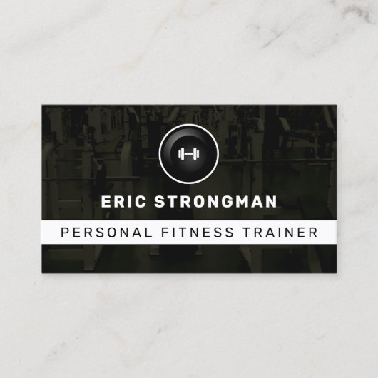 Carte de visite moderne inspiré de la salle de spo (Devant)