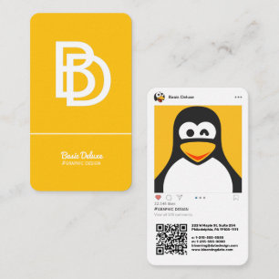 Carte De Visite Moderne inspirée par Instagram