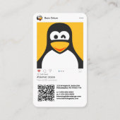 Carte De Visite Moderne inspirée par Instagram (Dos)