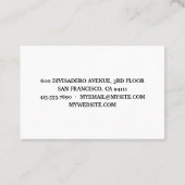 Carte De Visite Moderne Je T'Aime Beary Beaucoup Panda Noir Et Bla (Dos)