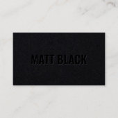 Carte De Visite Moderne kraft noir professionnel simple élégant (Devant)
