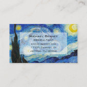 Carte De Visite Moderne, le Starry Night Van Gogh (Dos)