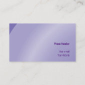 Carte De Visite Moderne Lilac Neat Ombragé (Dos)