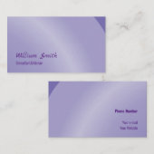 Carte De Visite Moderne Lilac Neat Ombragé (Devant / Derrière)