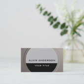 Carte De Visite Moderne Métalliques personnalisable n'importe quel (Debout devant)