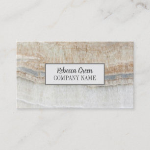 Carte De Visite Moderne Mini Chic Design Fashion Marbre Beige