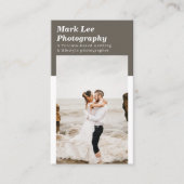 Carte De Visite Moderne minimal 4 Photo Photographe (Devant)