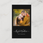 Carte De Visite Moderne minimal simple photo photographe tendance (Devant)