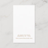 Carte De Visite Moderne minimaliste (Dos)