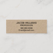 Carte de visite moderne minimaliste audacieux (Dos)