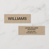 Carte de visite moderne minimaliste audacieux (Devant / Derrière)