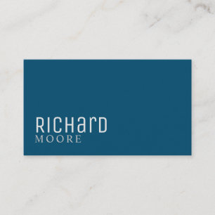 carte de visite moderne minimaliste bleu clair