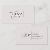 carte de visite moderne minimaliste chic (Devant / Derrière)