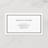 Carte De Visite Moderne minimaliste chic (Dos)