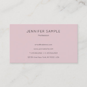 Carte De Visite Moderne minimaliste Design Modèle Élégant Plutôt