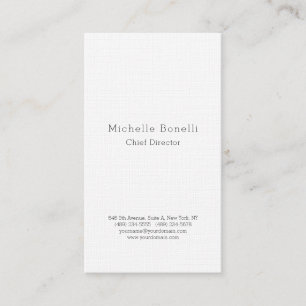 Carte De Visite Moderne Minimaliste Élégant De Style Uni Professio