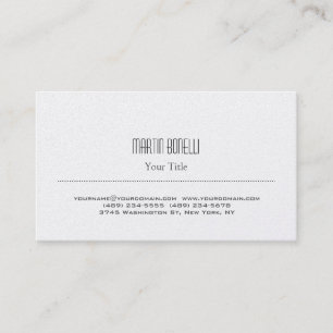 Carte de visite moderne minimaliste élégante et te