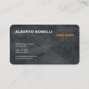 Carte De Visite Moderne Minimaliste Gris Artistique Professionnel