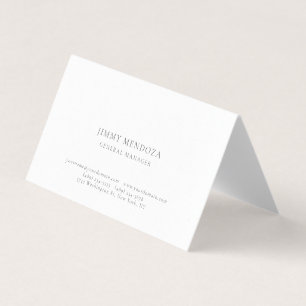 Carte De Visite Moderne Minimaliste Luxe Perle Papier