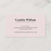 Carte de visite moderne minimaliste | Minimaliste (Dos)