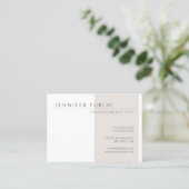 Carte De Visite Moderne minimaliste Modèle Élégant Design simple (Debout devant)