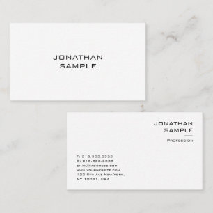 Carte De Visite Moderne minimaliste Modèle élégant professionnel