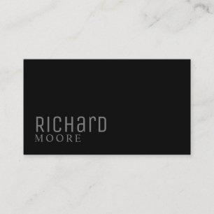 Carte De Visite moderne minimaliste noir gris clair
