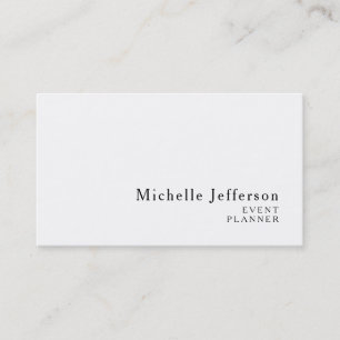 Carte De Visite Moderne minimaliste Plain Simple Creative