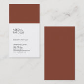 Carte De Visite Moderne minimaliste professionnel (Devant / Derrière)