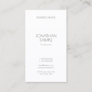 Carte De Visite Moderne minimaliste professionnel Élégant Modèle