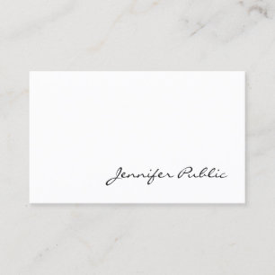 Carte De Visite Moderne minimaliste Professionnel Propre Plaque