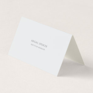 Carte De Visite Moderne Minimaliste Professionnel Simple