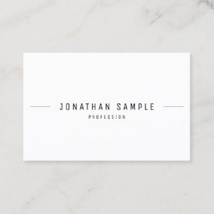 Carte De Visite Moderne minimaliste Professionnel Simple Modèle Ha